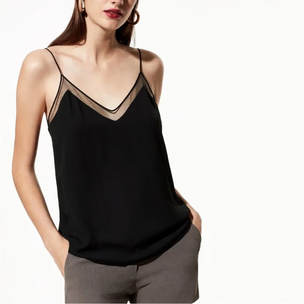 Aritzia Babaton Galen Camisole in Black. Size Small - Picture 2 of 9